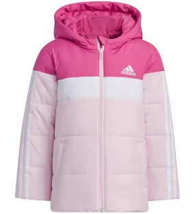 ADIDAS PERFORMANCE GEVOERDE JAS  LKPAD JKT  ROZE/WIT