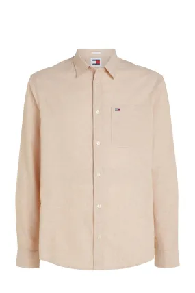 TOMMY JEANS Overhemd met lange mouwen TJM REG LINEN BLEND SHIRT